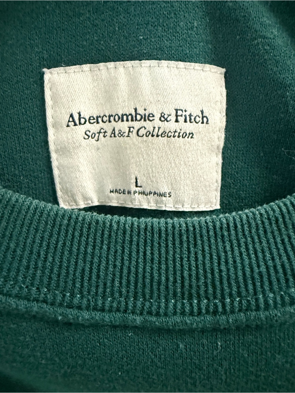 Abercrombie & Fitch Teal Green Crewneck Sweatshirt - Picture 3 of 3